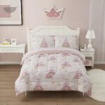Kids Bedding Set Bed in a Bag for Boys and Girls Toddlers Printed Sheet Set and Comforter, Full, Fairytale Princess