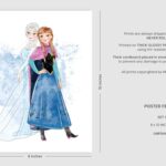 Nistio® Frozen Wall Decor Posters, Disney Frozen Wall Art for Girls Bedroom, Set of 6 Frozen Prints, Elsa & Anna & Olaf & Kristoff & Sven Posters, 8×10 inches, Unframed