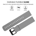 Lamshaw Sport Silicone Bands Compatible with Minecraft, Accutime, JoJo Siwa, Sonic, Disney Frozen Kids Touchscreen Interacitve Smart Watches, for Boys and Girls (Gray)