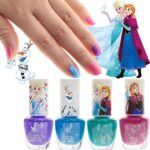 Disney Frozen 8 Piece Nail Polish, Kids Washable, Kid Friendly