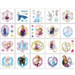 20pcs Frozen Temporary Tattoos for Kids, Disney Princess Birthday Party Favors, Cute Cartoon Decoration Sticker Gifts for Girl Boys Home Activity Class Prizes Carnival Christmas Rewards