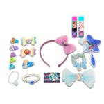 Disney Frozen Hair Accessories and Fashion Super Set – Bundle with Anna Hair Ties, Elsa Bow, and More Plus Stickers | Frozen Dress-Up Party Supplies