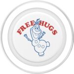 Disney Frozen Olaf Free Hugs Outline PopSockets MagSafe PopGrip for iPhone