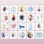 40Sheets Cartoon Frozen Temporary Tattoos for Kids Birthday Party Favors, Cute Frozen Decoration Sticker Gifts for Girl Boys Home Activity Class Prizes Carnival Christmas Rewards